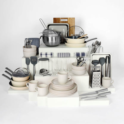 crockery-Off White && pan-set-colour-Cream