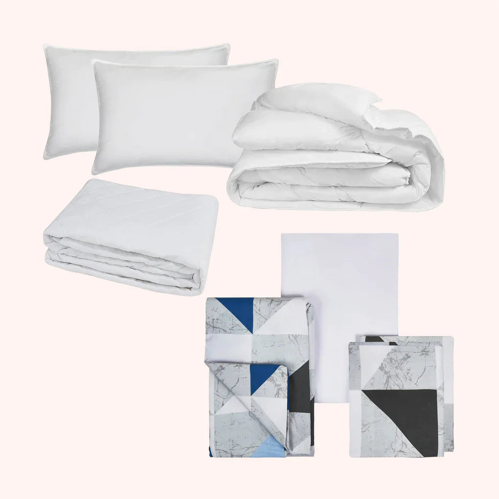 Bedding Kit (Linen, Duvet & Pillow)